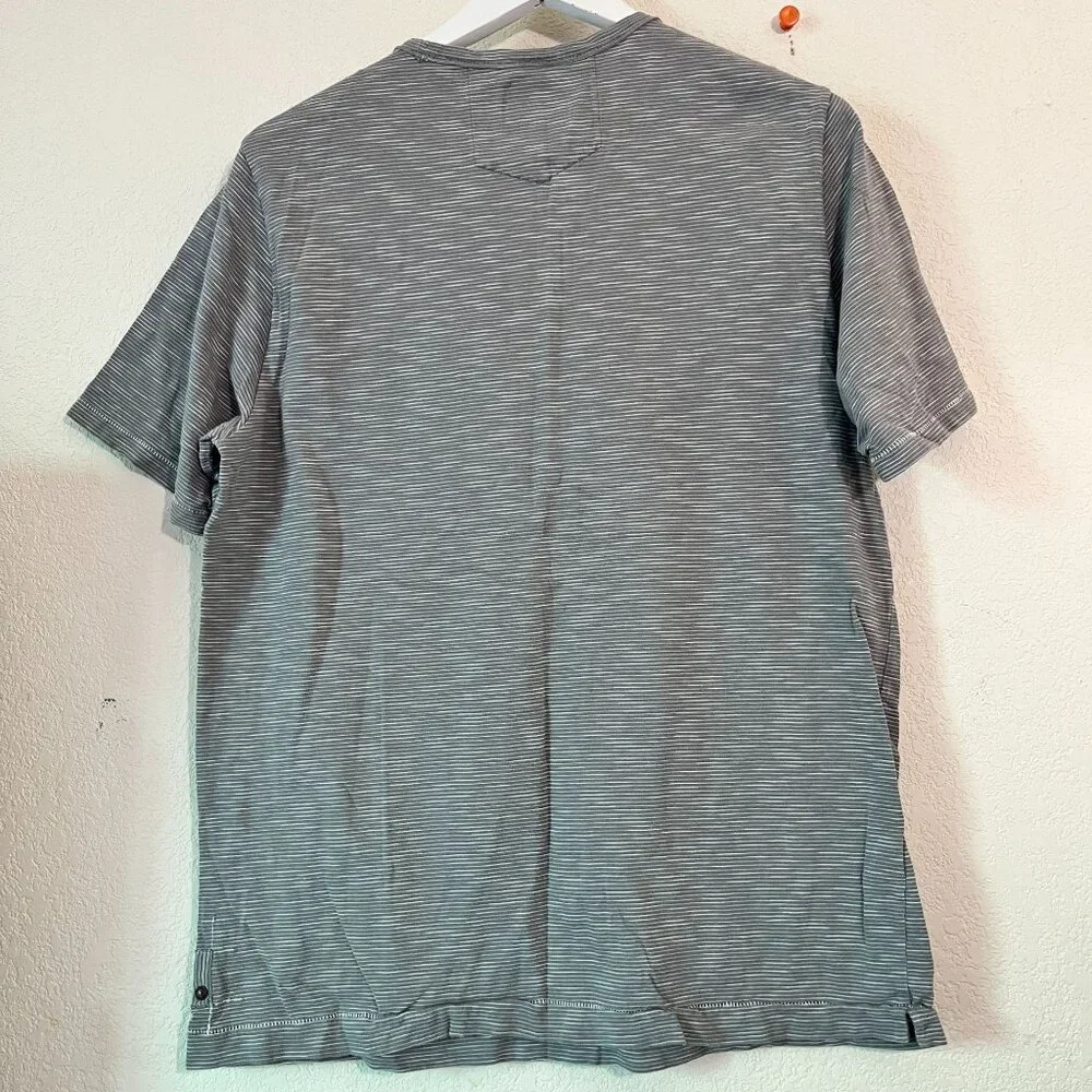 Indigo Palms Co. Denim Tommy Bahama Men Striped Short-Sleeve Crew T-Shirt Large